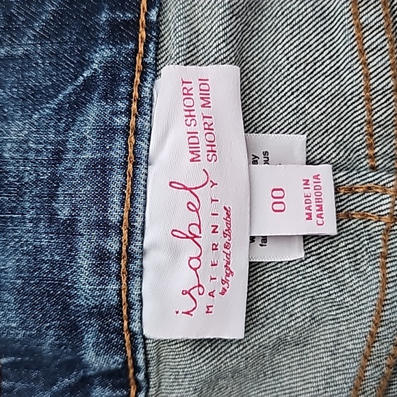 Isabel Maternity Midi Shorts - Picture 4 of 6